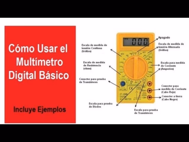 ¿Cuáles son los 4 pasos que corresponden al procedimiento para medir corriente?