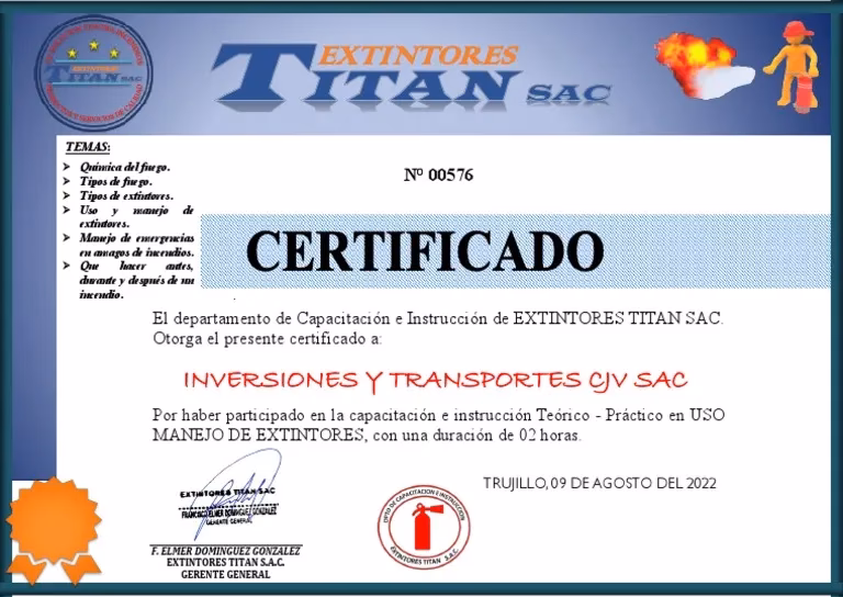 &iquest;C&oacute;mo obtener la certificaci&oacute;n para el mantenimiento de extintores?