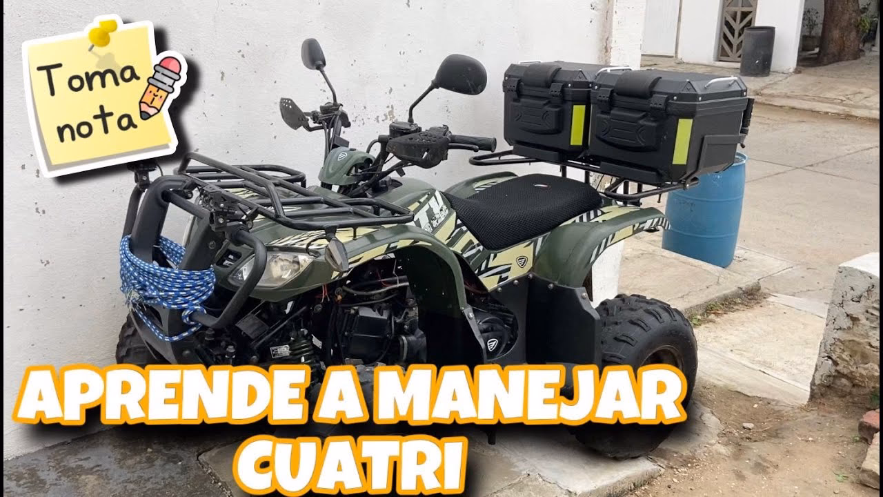 ¿Cómo se conduce un quad por primera vez?