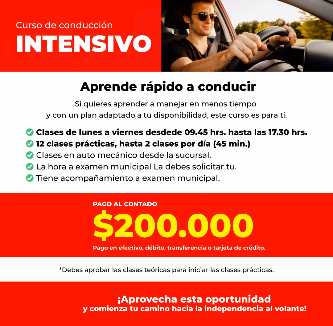 ¿Cuánto tiempo duran las clases de conducir?