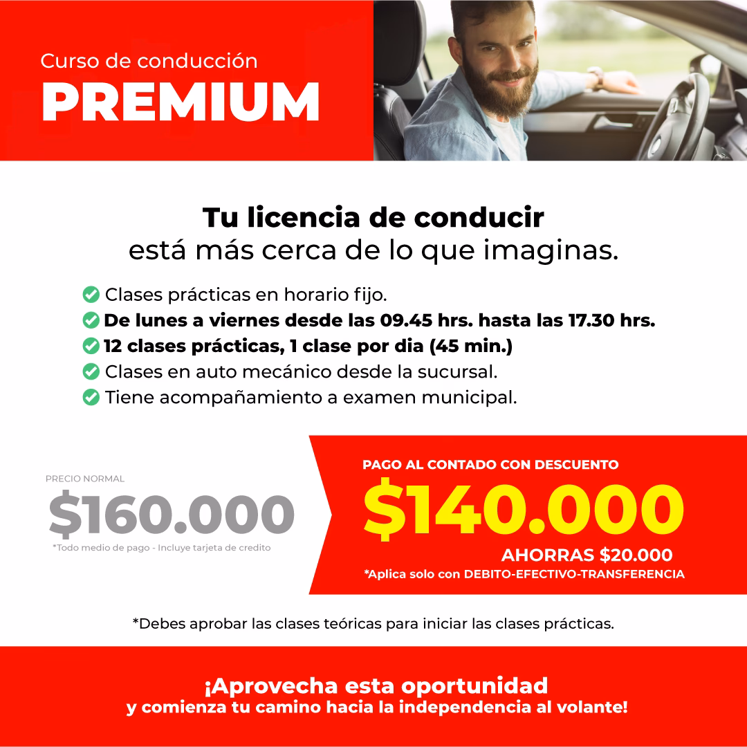 &iquest;Qu&eacute; descuento se obtiene por tomar el curso de manejo?