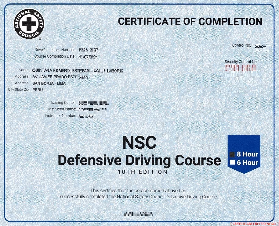 &iquest;Ofrece NSC cursos de conducci&oacute;n defensiva?