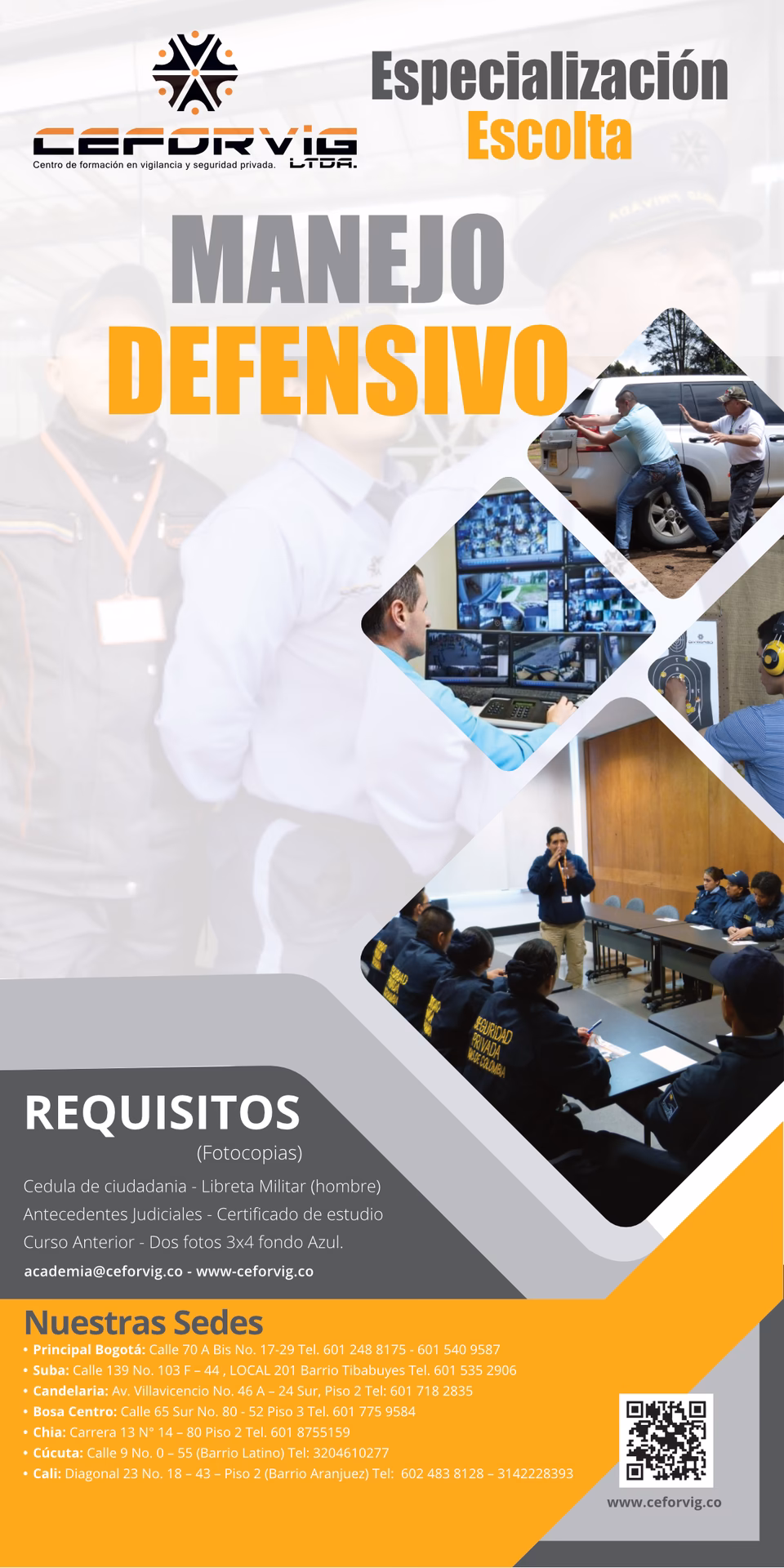 &iquest;Cu&aacute;les son los 4 principios del manejo defensivo?