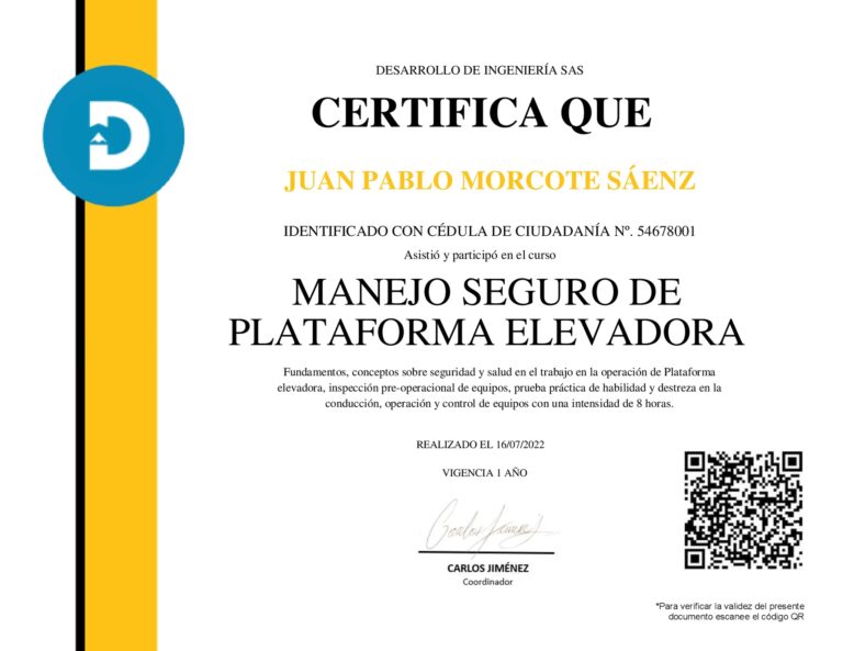 Gu&iacute;a para la Certificaci&oacute;n de Maquinaria Pesada