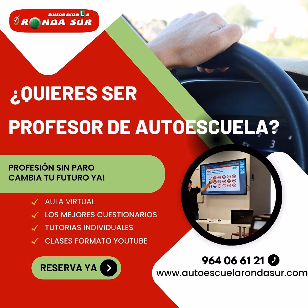 &iquest;D&oacute;nde puedo estudiar para ser profesor de autoescuela?