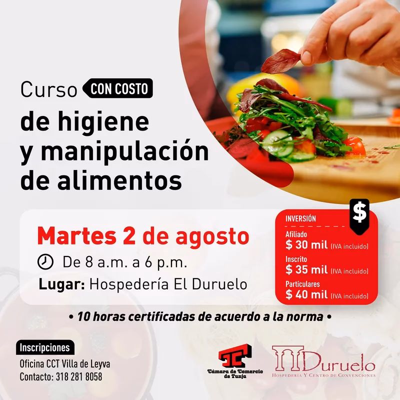 &iquest;Cu&aacute;nto cuesta sacarse el curso de manipulador de alimentos?