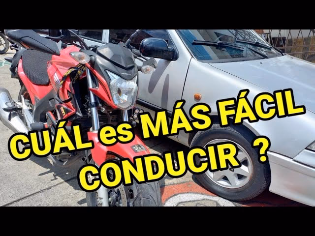 &iquest;Qu&eacute; es m&aacute;s f&aacute;cil de conducir, el coche o la moto?