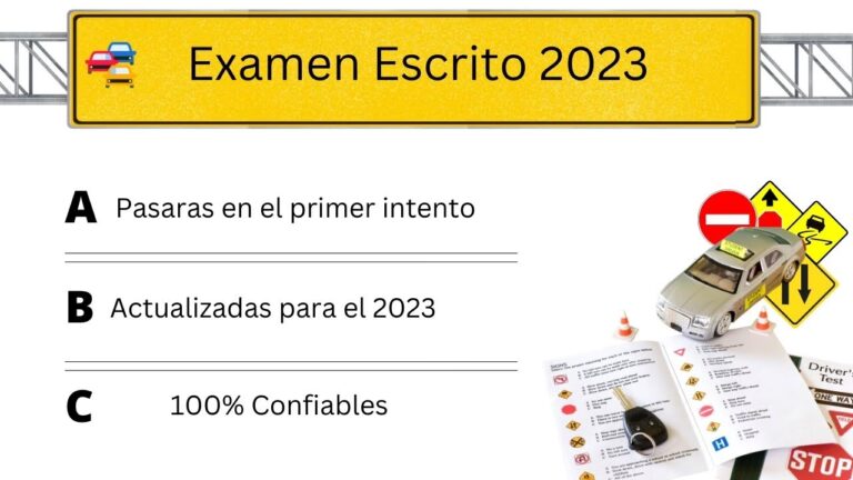 Examen de Manejo en M&eacute;xico: Preguntas y Claves
