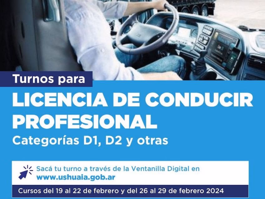 Licencia de Conducir para Jóvenes en Ushuaia